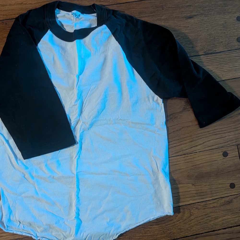 Hanes Black and White T-Shirt